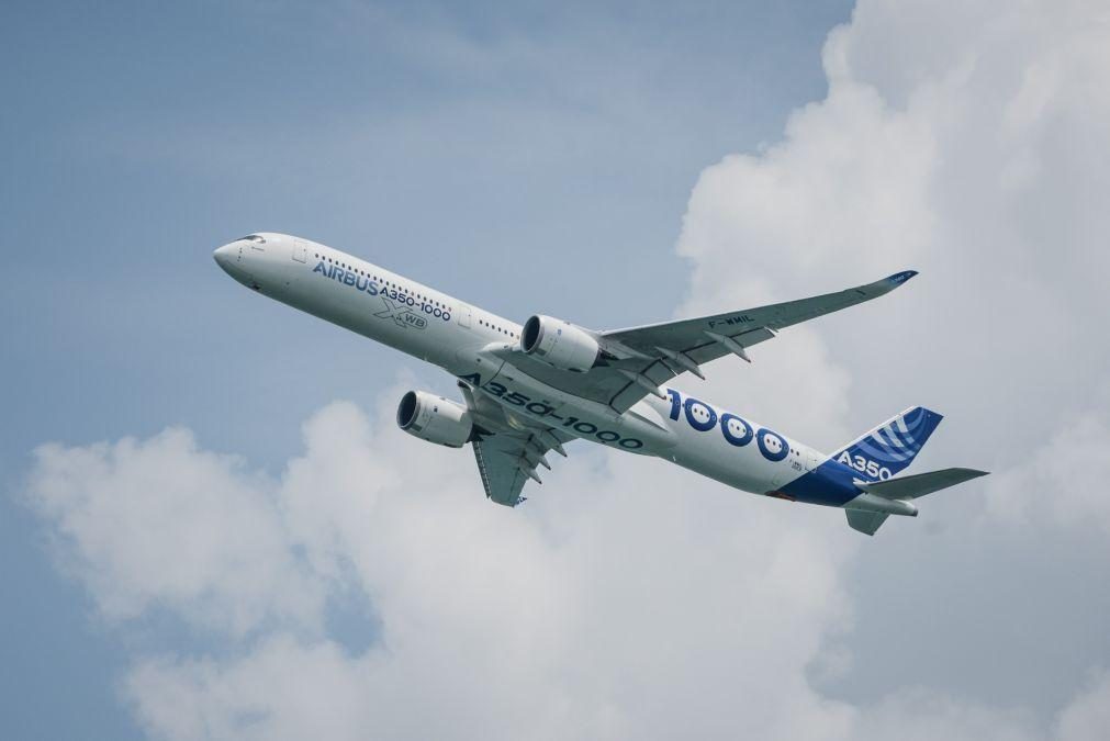 Entrega de aeronaves comerciais da Airbus subiu 11% para 735 em 2023