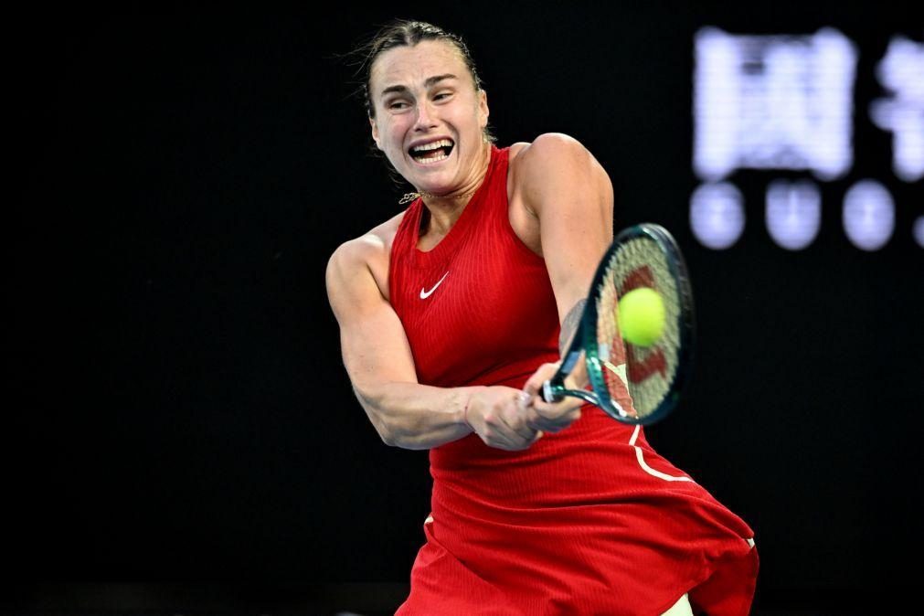 Sabalenka vence Fruhvirtova em dois 'sets' no Open da Austrália