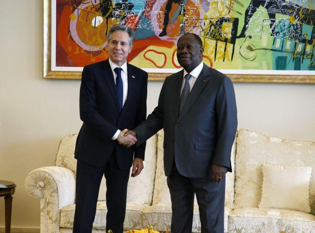 Antony Blinken promete investimento americano na Costa do Marfim