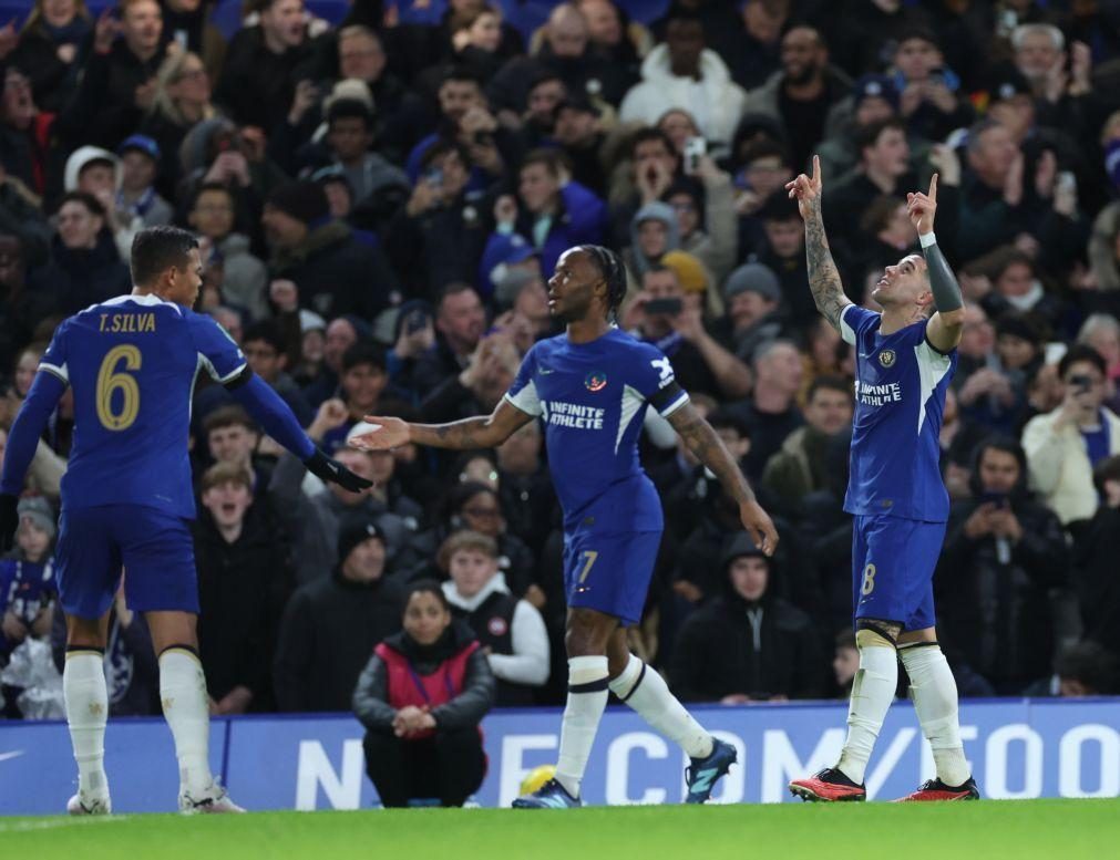 Chelsea 'vira' eliminatória com goleada e está na final da Taça da Liga inglesa