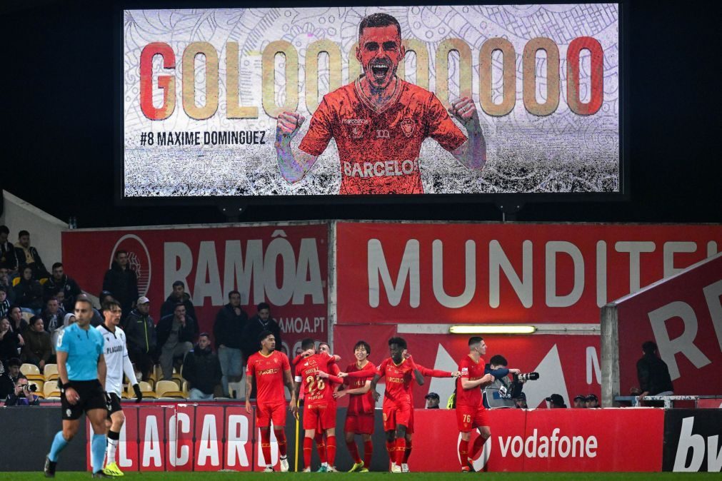 Golo de Maxime Dominguez dá vitória ao Gil Vicente frente ao Vitória de Guimarães