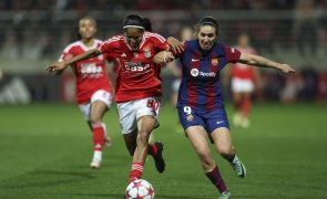 Benfica empata com campeão FC Barcelona na 'Champions' feminina em duelo de apurados