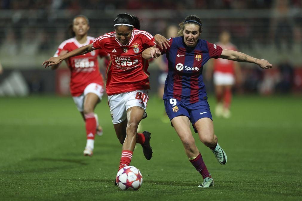 Benfica empata com campeão FC Barcelona na 'Champions' feminina em duelo de apurados