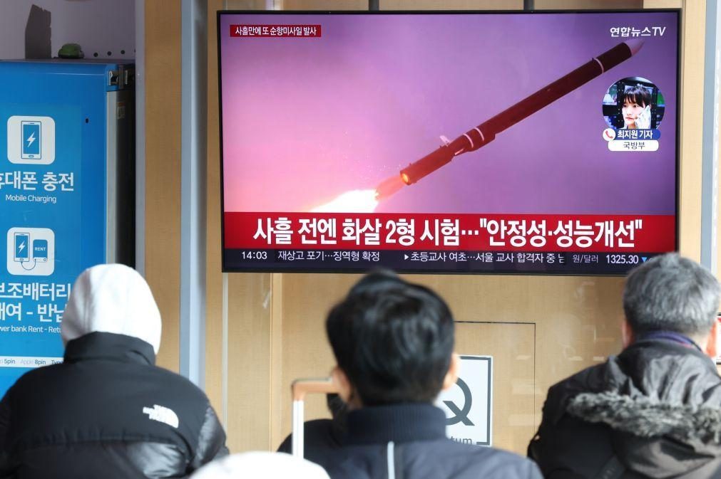 Coreia do Norte diz ter testado mísseis de cruzeiro com ogivas de grande calibre