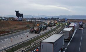 Protestos de agricultores bloqueiam estradas e portos em várias regiões de Espanha
