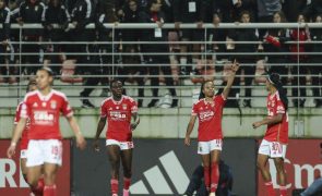 Benfica defronta francesas do Lyon nos 'quartos' da Liga dos Campeões feminina