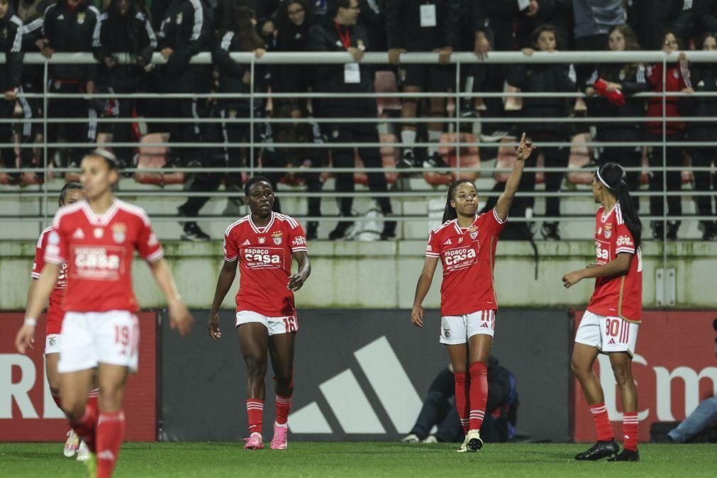 Benfica defronta francesas do Lyon nos 'quartos' da Liga dos Campeões feminina