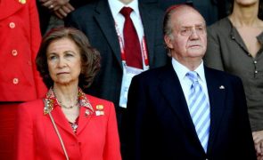 Rainha Emérita Sofía - Usa acessório alusivo à história de Portugal