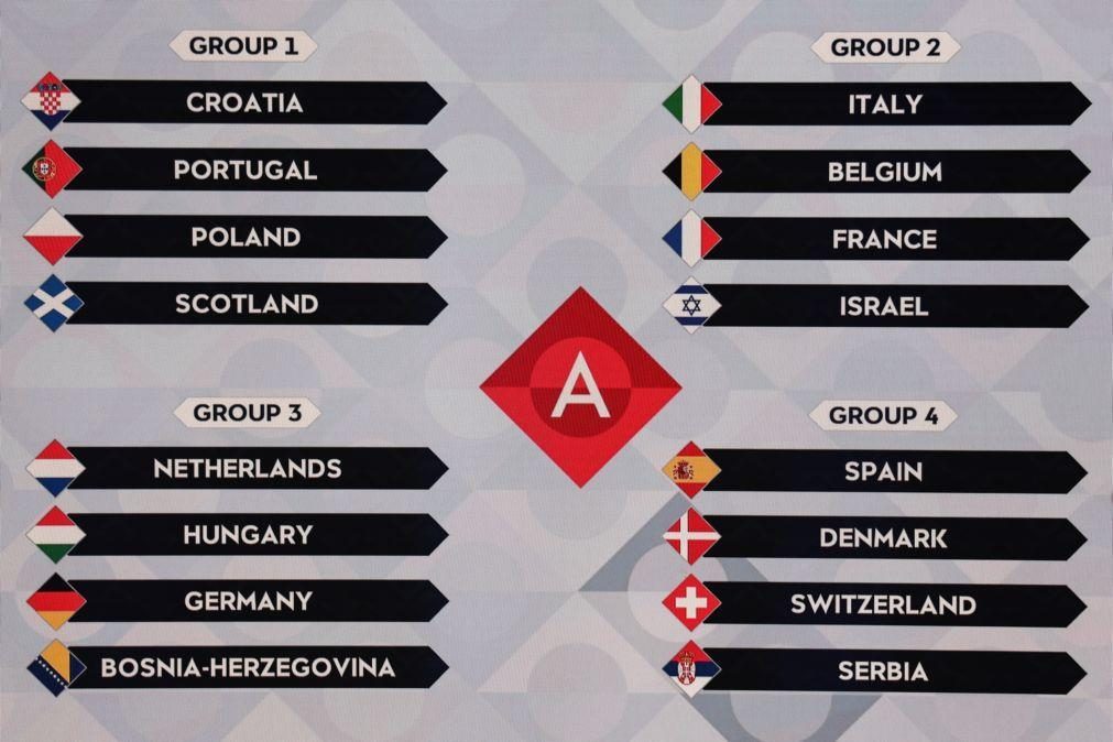Portugal abre e fecha fase de grupos da Liga das Nações de futebol com Croácia