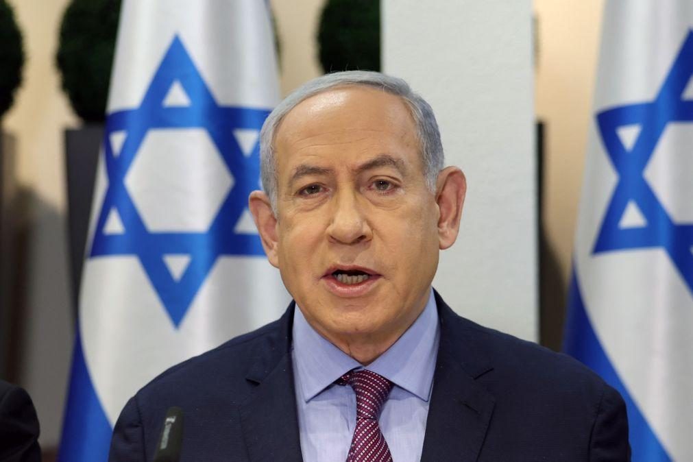 Netanyahu defende manutenção da pressão sobre Gaza