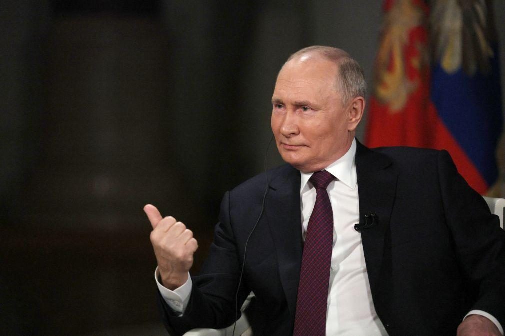 Vladimir Putin recusa participar nos debates eleitorais para as presidenciais