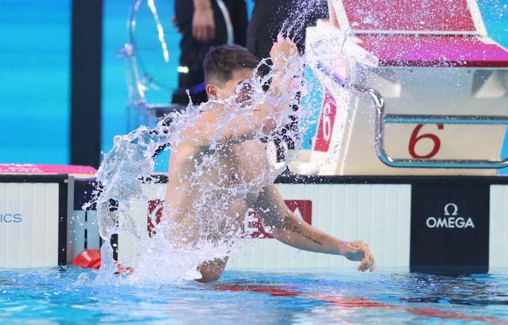 Diogo Ribeiro termina 100 metros livres dos Mundiais de natação no 11.º lugar