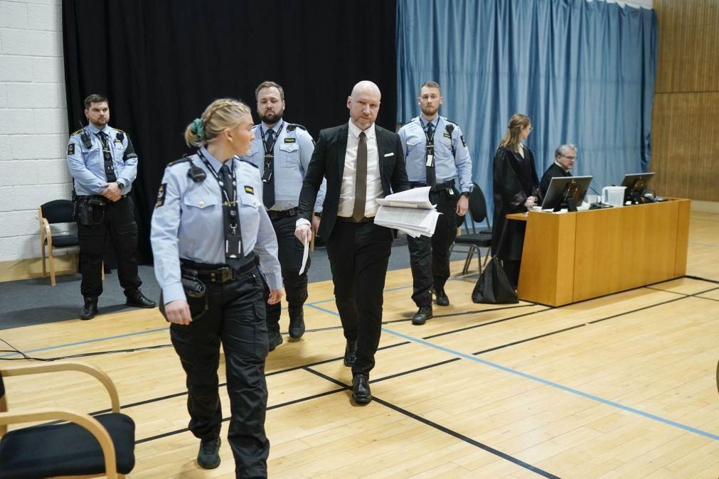 Breivik perde processo contra Estado norueguês por tratamento desumano