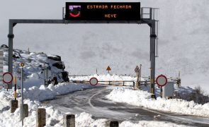 Neve obriga a fecho de estradas no maciço central da serra da Estrela
