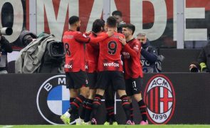 Rafael Leão marca no empate a 1-1 do AC Milan com a Atalanta