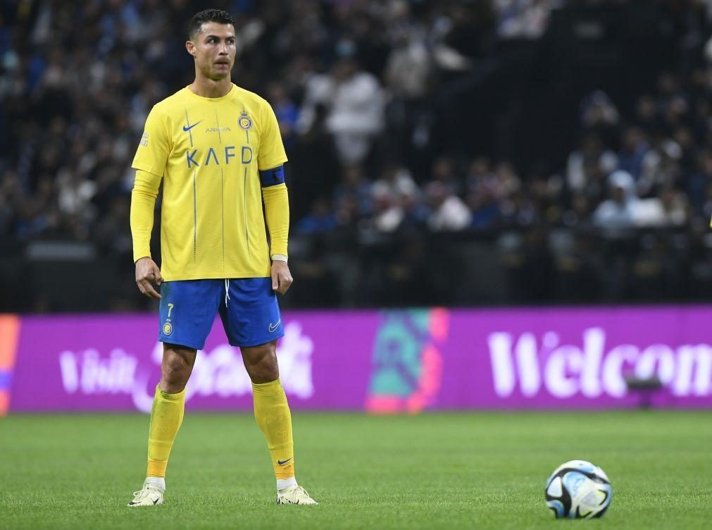 Cristiano Ronaldo suspenso um jogo por gesto ofensivo em partida da Liga saudita