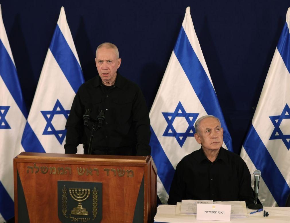 Ministro da Defesa de Israel discute 