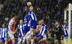 FC Porto defende vantagem de 1-0 sobre Arsenal na corrida aos 'quartos'
