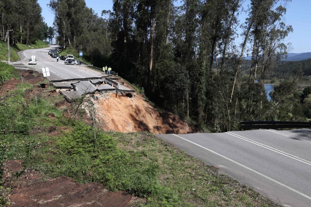 Colapso do IC2 em Águeda obriga a desvio de quase 50 quilómetros