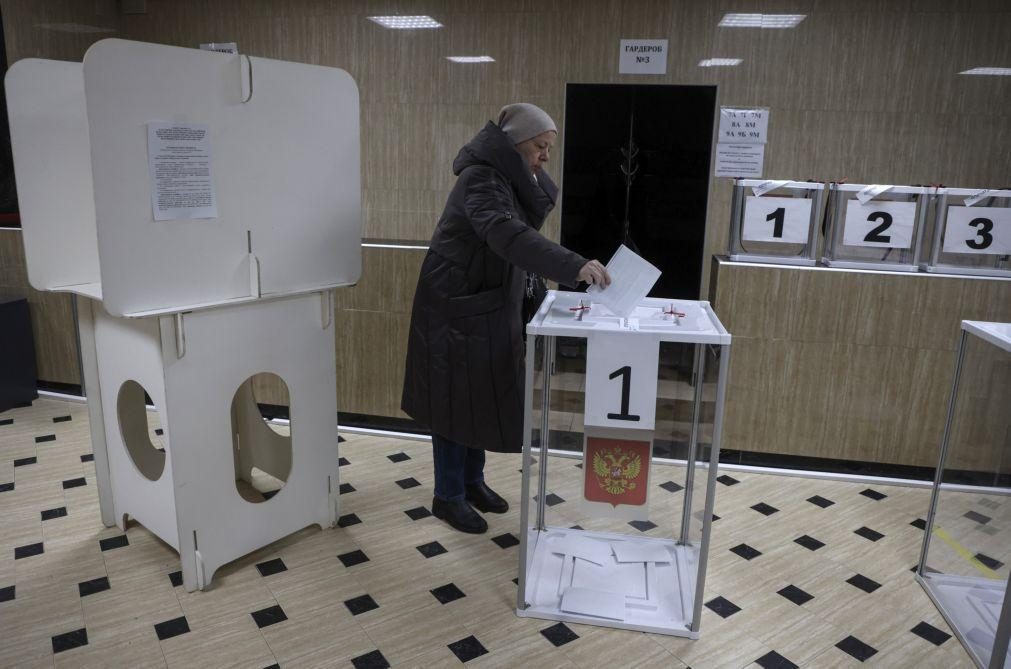 Mais de 61% dos eleitores já votaram nas presidenciais russas
