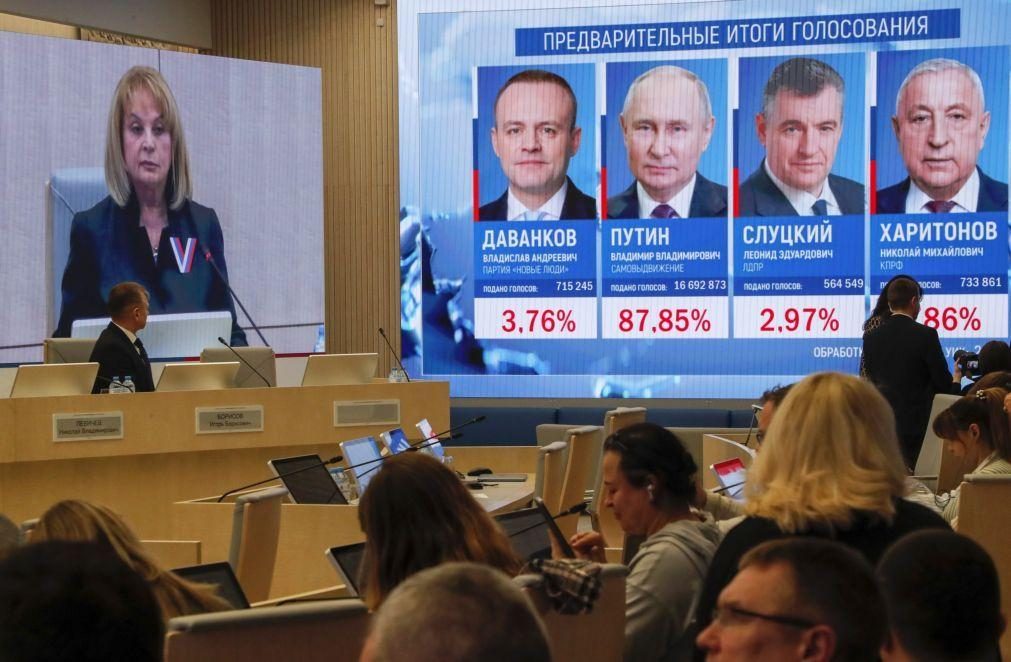 Candidatos derrotados reconhecem vitória de Vladimir Putin nas eleições
