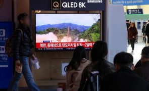 Coreia do Norte dispara míssil balístico durante visita de Blinken a Seul