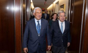 Costa anuncia a Guterres apoio de 10 ME à agência da ONU para refugiados palestinianos