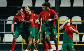 Portugal goleia Ilhas Faroé no apuramento para o Euro2025 de sub-21