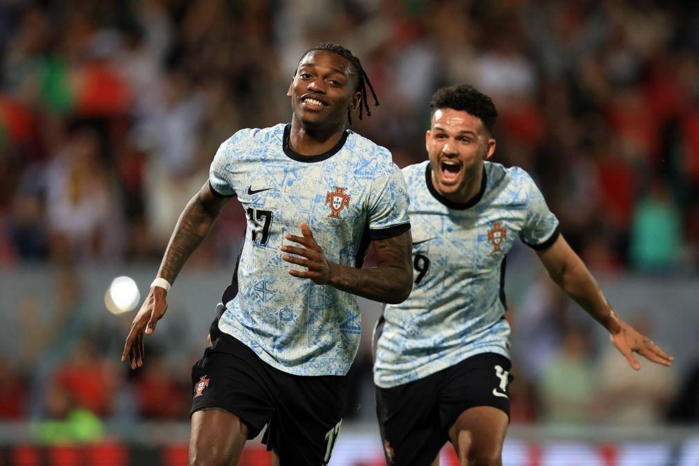 Portugal vence Suécia no primeiro jogo de preparação para o Euro2024