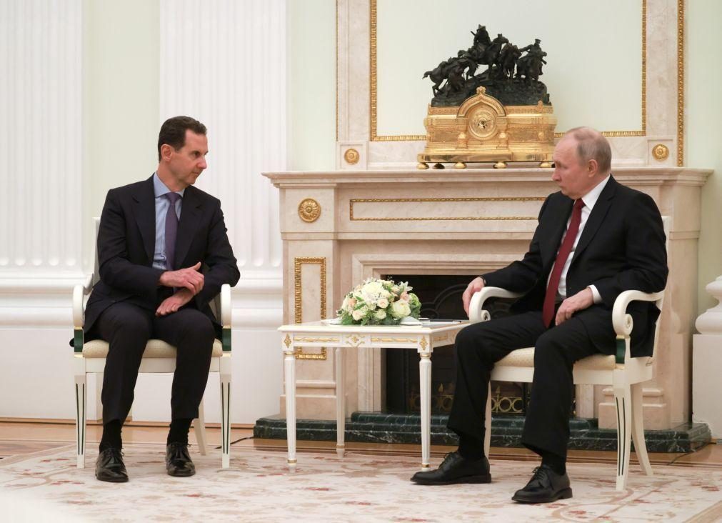 Presidentes da Rússia e da Síria reforçam cooperação após atentado em Moscovo