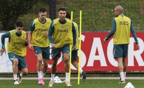 Seleção portuguesa faz o último treino e viaja até à Eslovénia