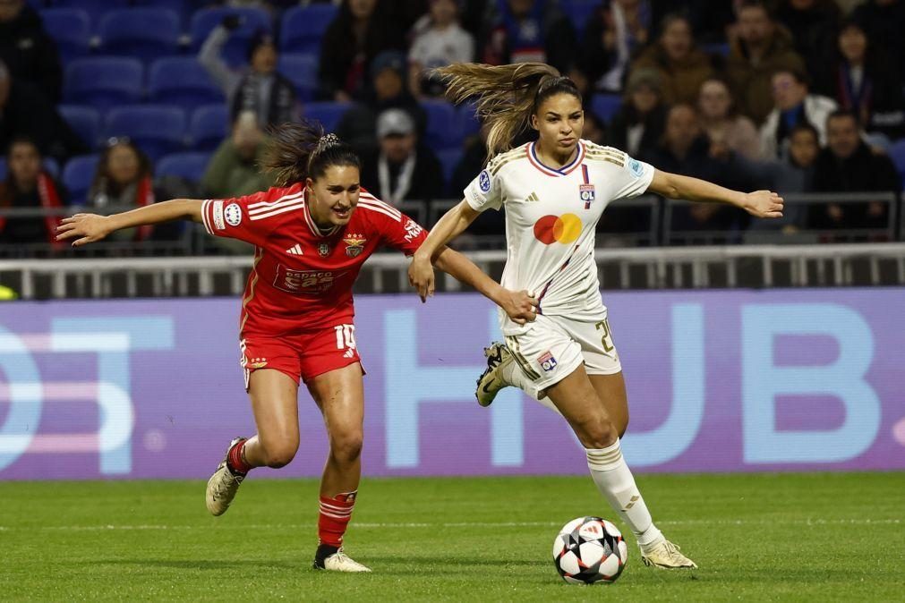 Benfica perde em Lyon e falha acesso às meias-finais da 'Champions' feminina