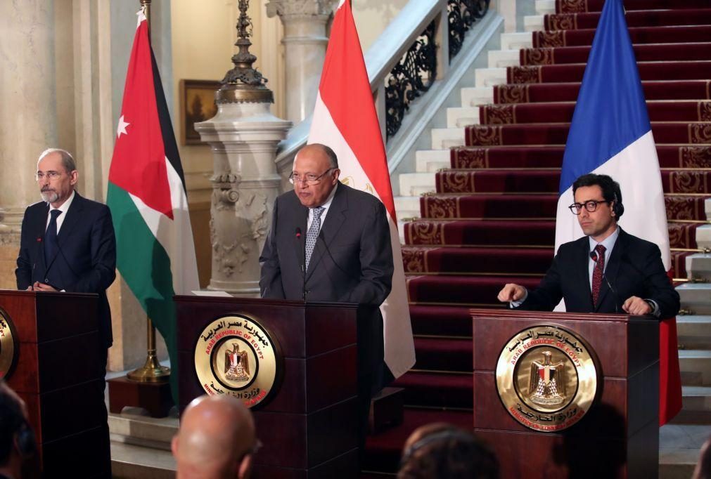 Israel: França acorda trabalhar no cessar-fogo em Gaza com Egito e Jordânia