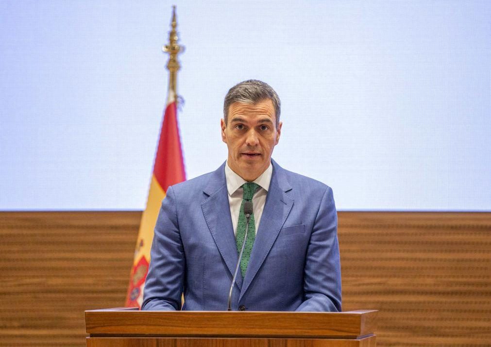 Governo: Sánchez felicita Montenegro e diz que Portugal e Espanha continuarão a trabalhar juntos