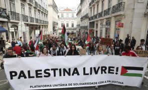 Mais de mil pessoas na marcha 'Abril pela Palestina' com muitas críticas a Israel