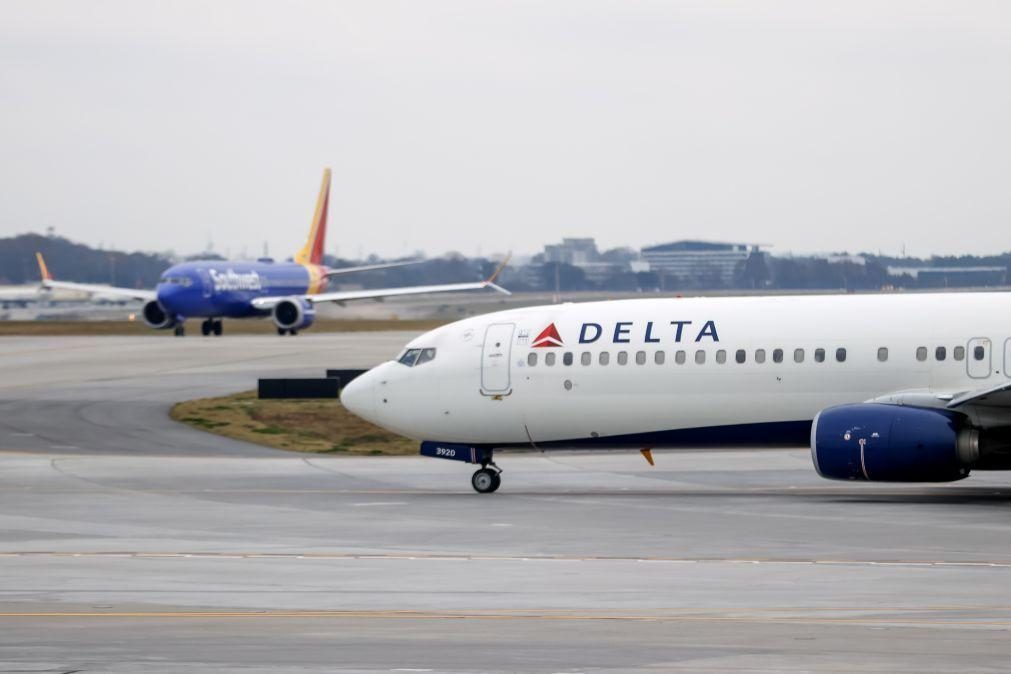 Delta Air Lines passa de prejuízo a lucro de 34,4 ME no primeiro trimestre