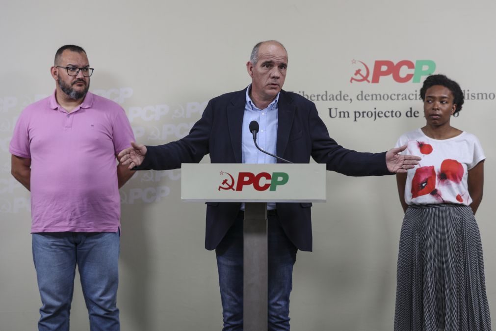 PCP anuncia projeto de resolução para rejeitar documento