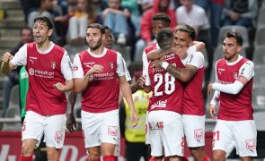 Sporting de Braga isola-se provisoriamente no terceiro lugar da I Liga