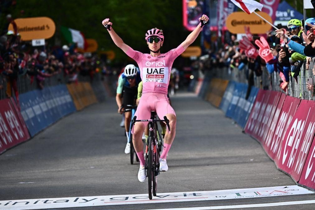 Giro: Tadej Pogacar vence pela terceira vez e solidifica liderança da geral