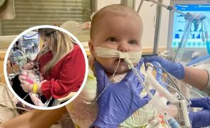 Bebé respira sozinha pela 1ª vez após duplo transplante de pulmões