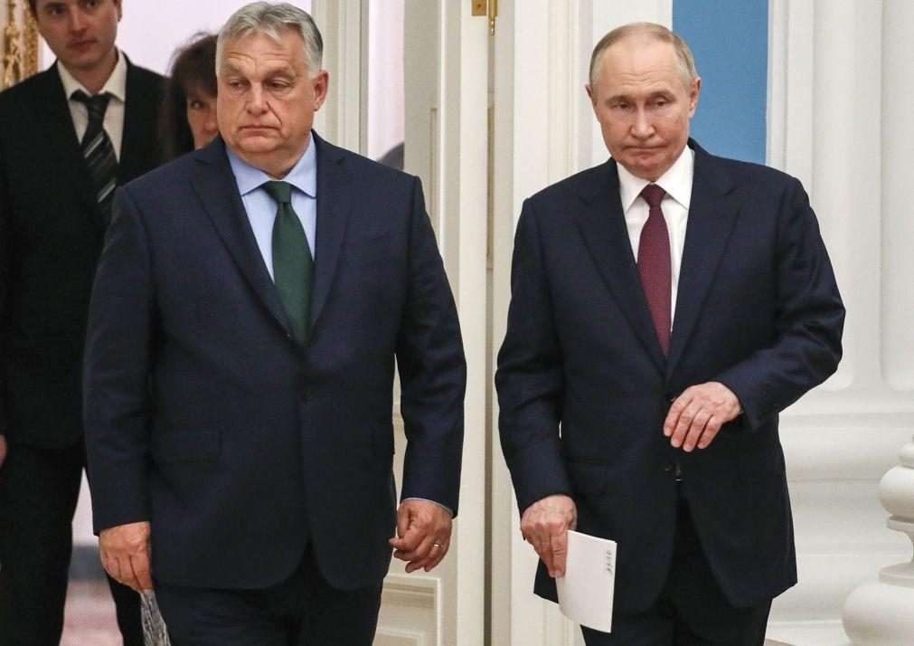 Orbán admite após reunião com Putin que Moscovo e Ocidente estão