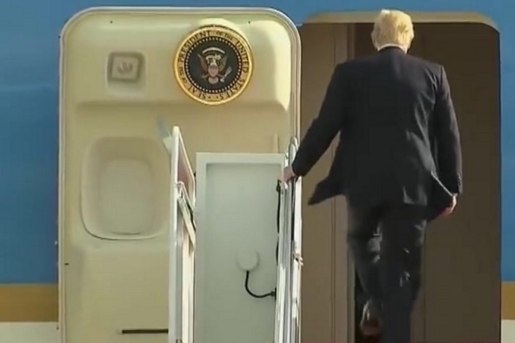 Donald Trump voa pela primeira vez (e pela última?) no Air Force One