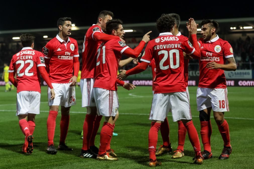 Benfica goleia em Tondela e mantém distância para o Sporting