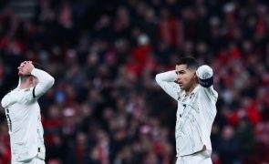 Portugal perde na Dinamarca na primeira mão dos 'quartos' da Liga das Nações