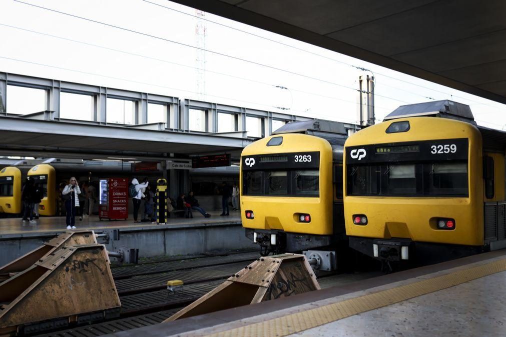 Circulação ferroviária interrompida entre Cais do Sodré e Algés à noite em abril e maio