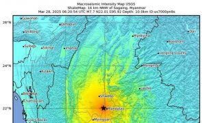 Sismo com magnitude de 7,7 graus atinge noroeste de Myanmar