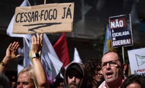 Centenas de pessoas assinalam Dia da Terra dos Palestinianos com protesto em Lisboa