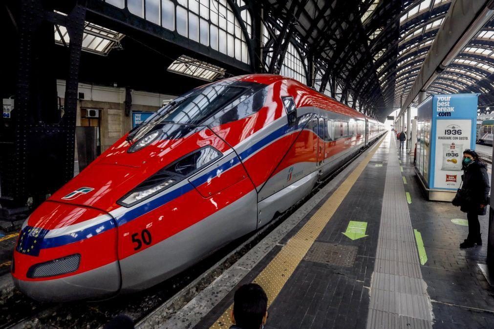 Comboio Paris-Milão retoma serviço após interrupção de 19 meses