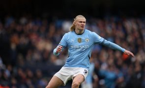 Haaland, do Manchester City, afastado dos relvados entre cinco a sete semanas