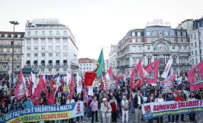 Trabalhadores manifestam-se hoje em Lisboa, Porto e Coimbra por aumentos salariais